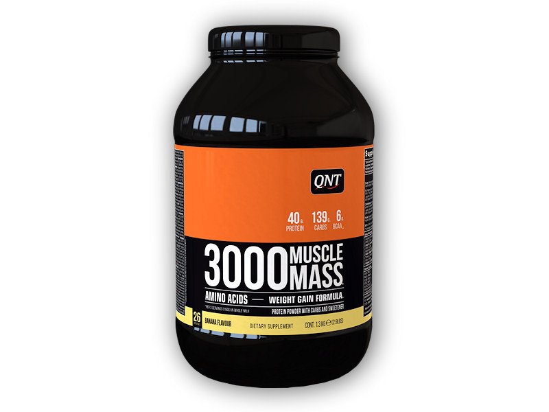 QNT QNT 3000 Muscle Mass Banán 1300g Varianta: čokoláda