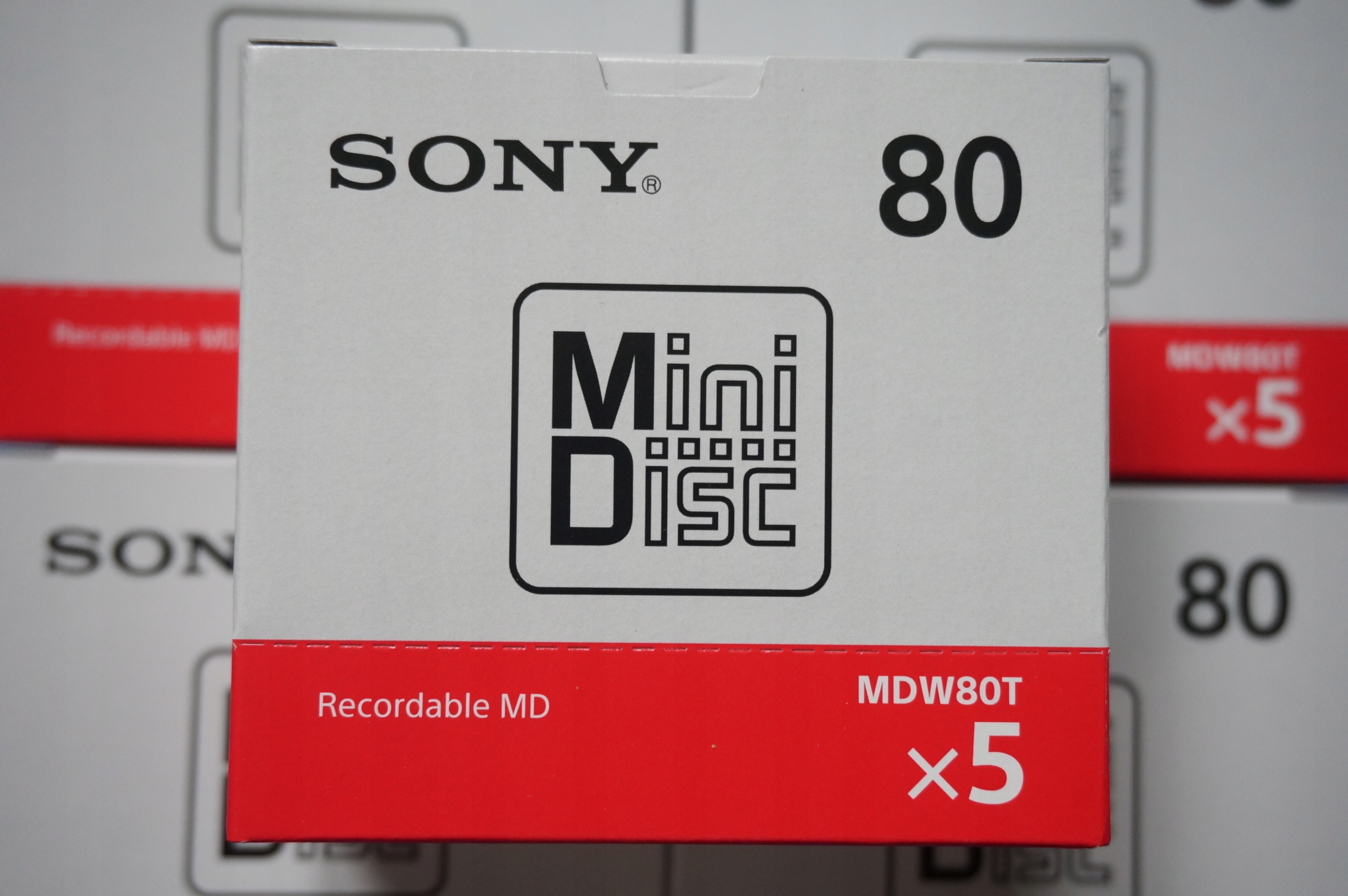 5x Mini Disc Sony Neige 80 MD 80min Japonsko