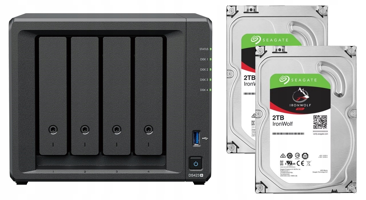 Nas Synology DS423+ 6GB 2x 2TB Seagate IronWolf