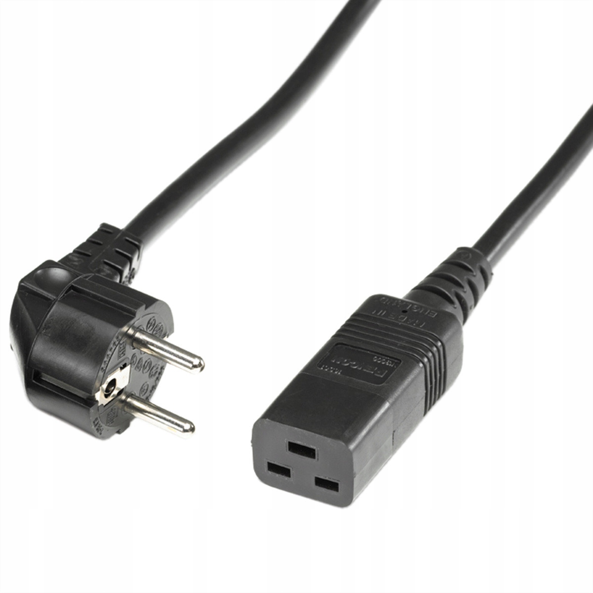 Bachmann Napájecí kabel C19 IEC320 16A/250V uzemnění černý 3m