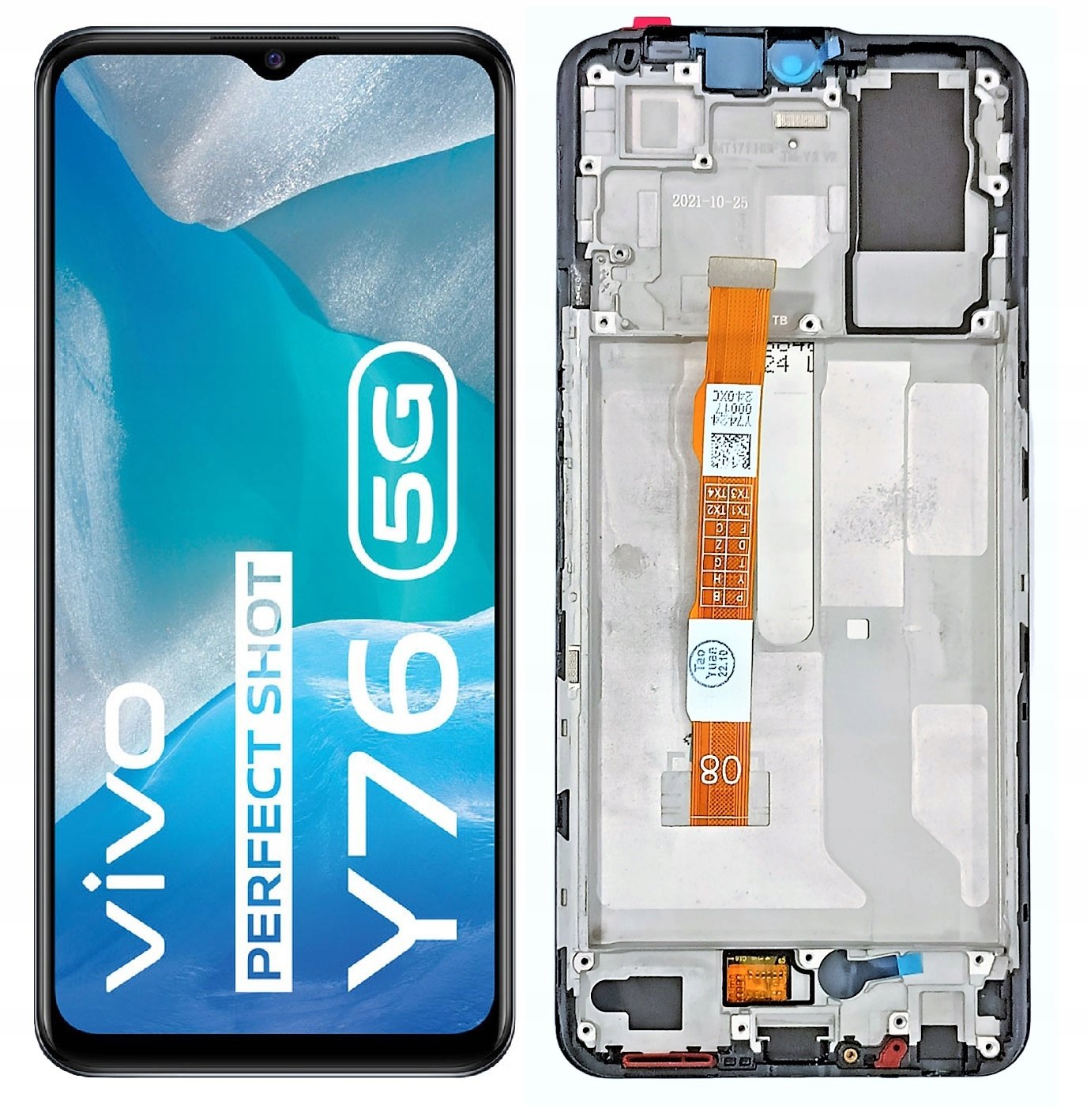 LCD Displej Pro Vivo Y76 5G Rámeček