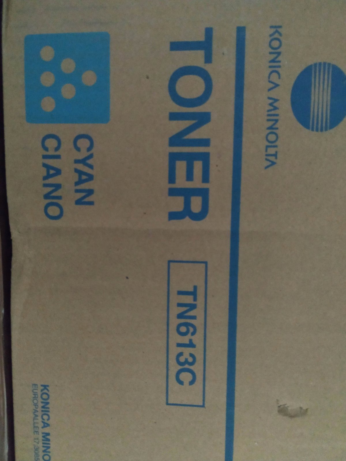 Toner Minolta TN613 TN-613 Cyan C452 C552 C652