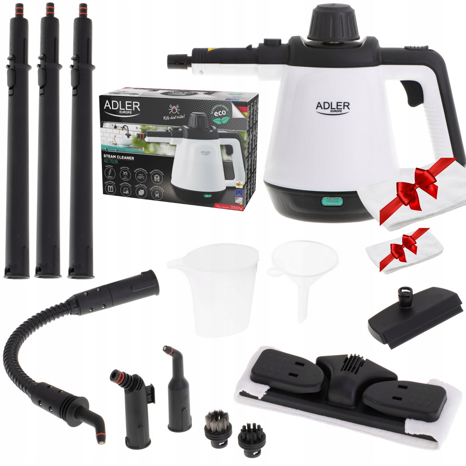 Parní čistič oken 2000W 3,5 bar 13 dílů