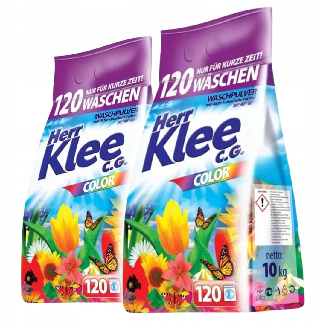 Klee Prací prášek Barevné Oblečení Color Set 20kg 240 Praní