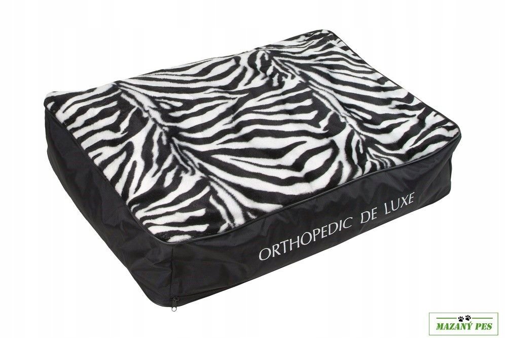 O'lala Pets Ortopedická matrace De Luxe zebra rozměry 110x80 cm
