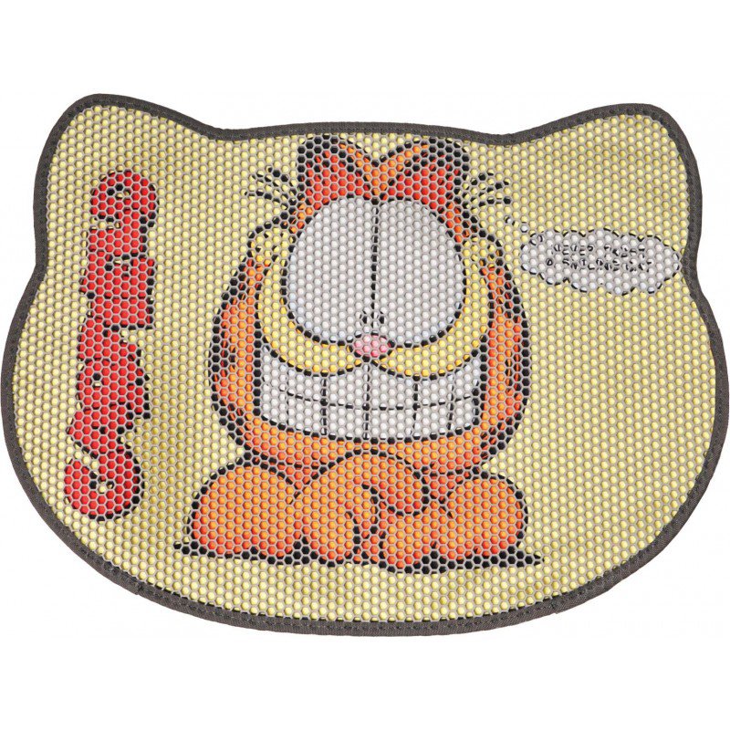 Garfield, dvouvrstvá podložka pod záchod, žlutá, 58,5x44cm