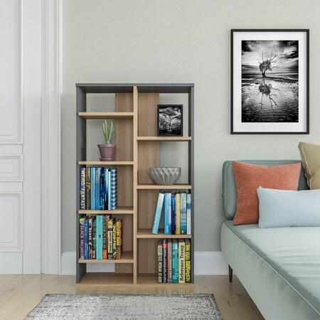 Hanah Home Bookshelf Keota - Oak, Anthracite Oak
Anthracite