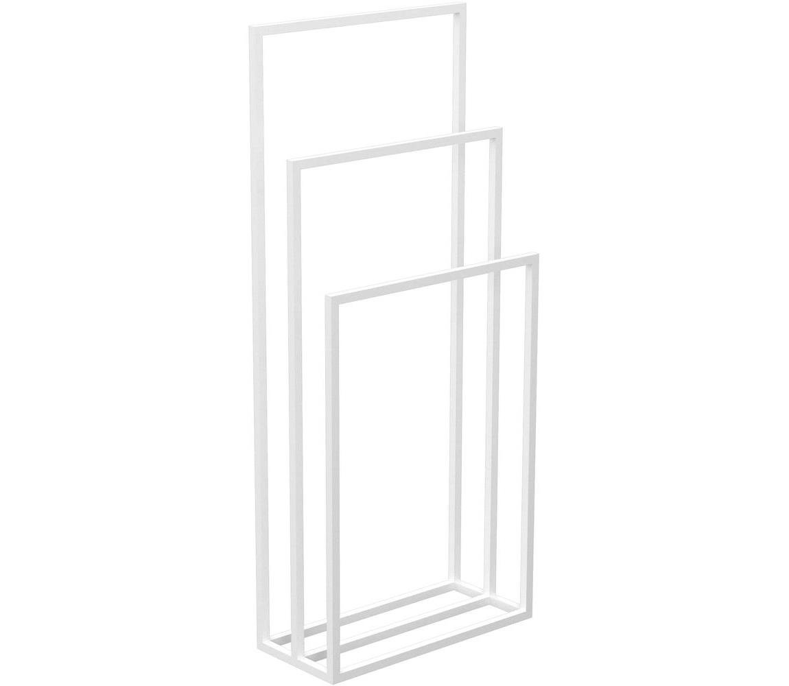 Věšák na ručníky 105x45 cm bílá