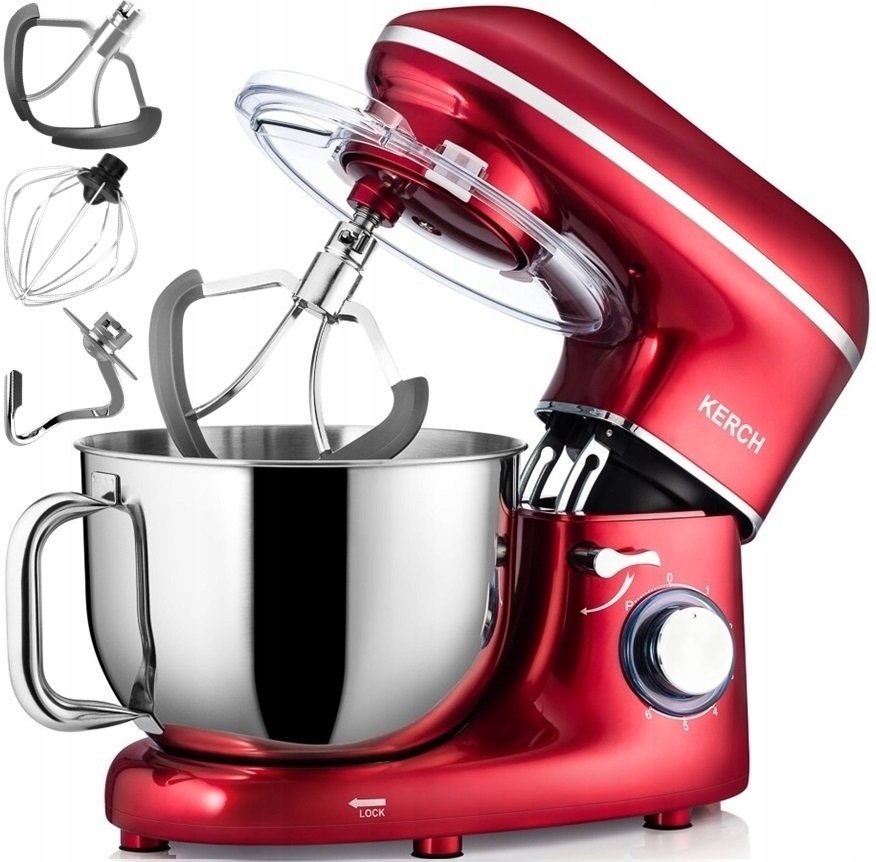 Kuchyňský Robot Planetární Mixér Kerch Mychef, Red 6,2L Příslušenství