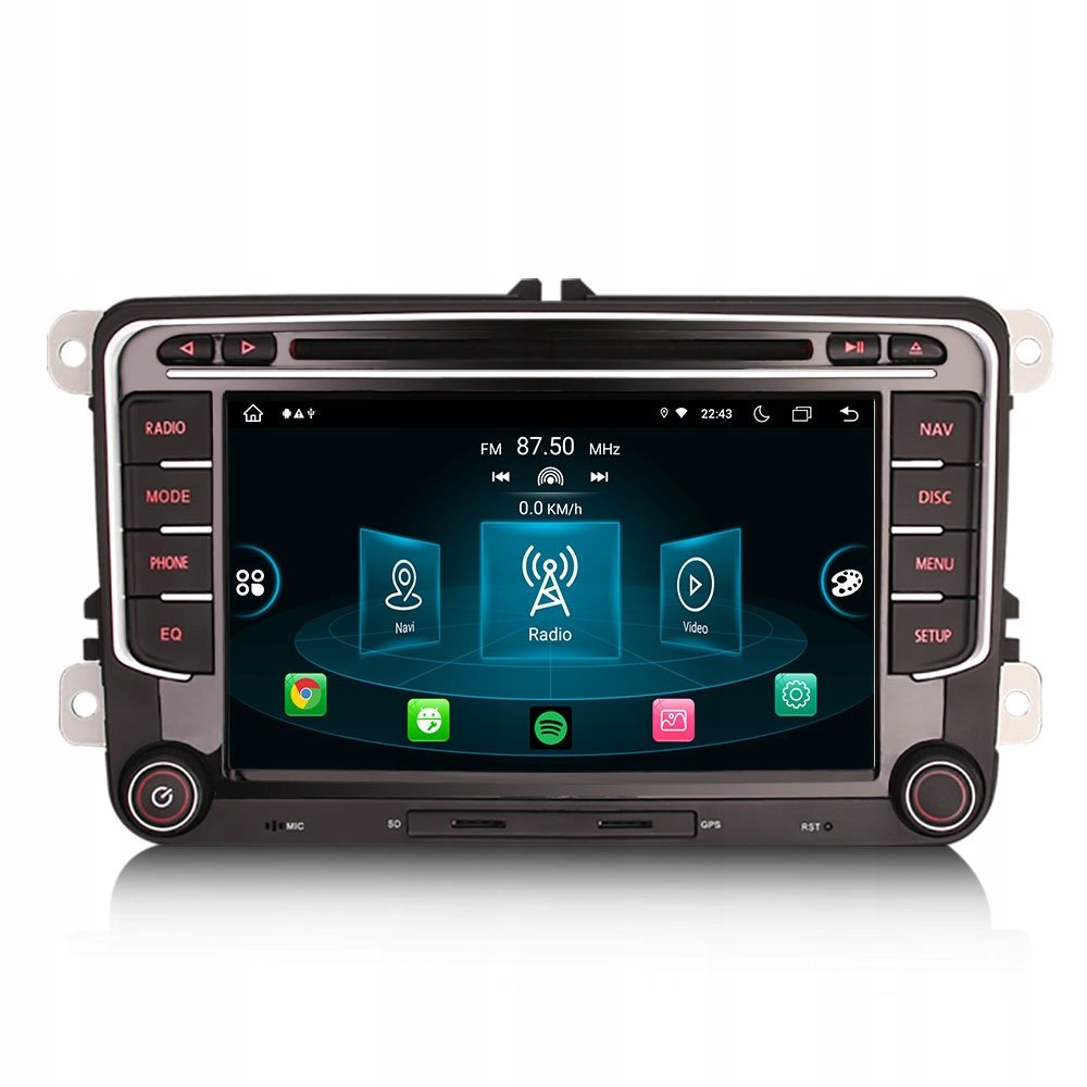 Rádio Android Vw Golf V 5 VI 6 Passat B6 B7 CC Polo V Tiguan I Touran I Eos