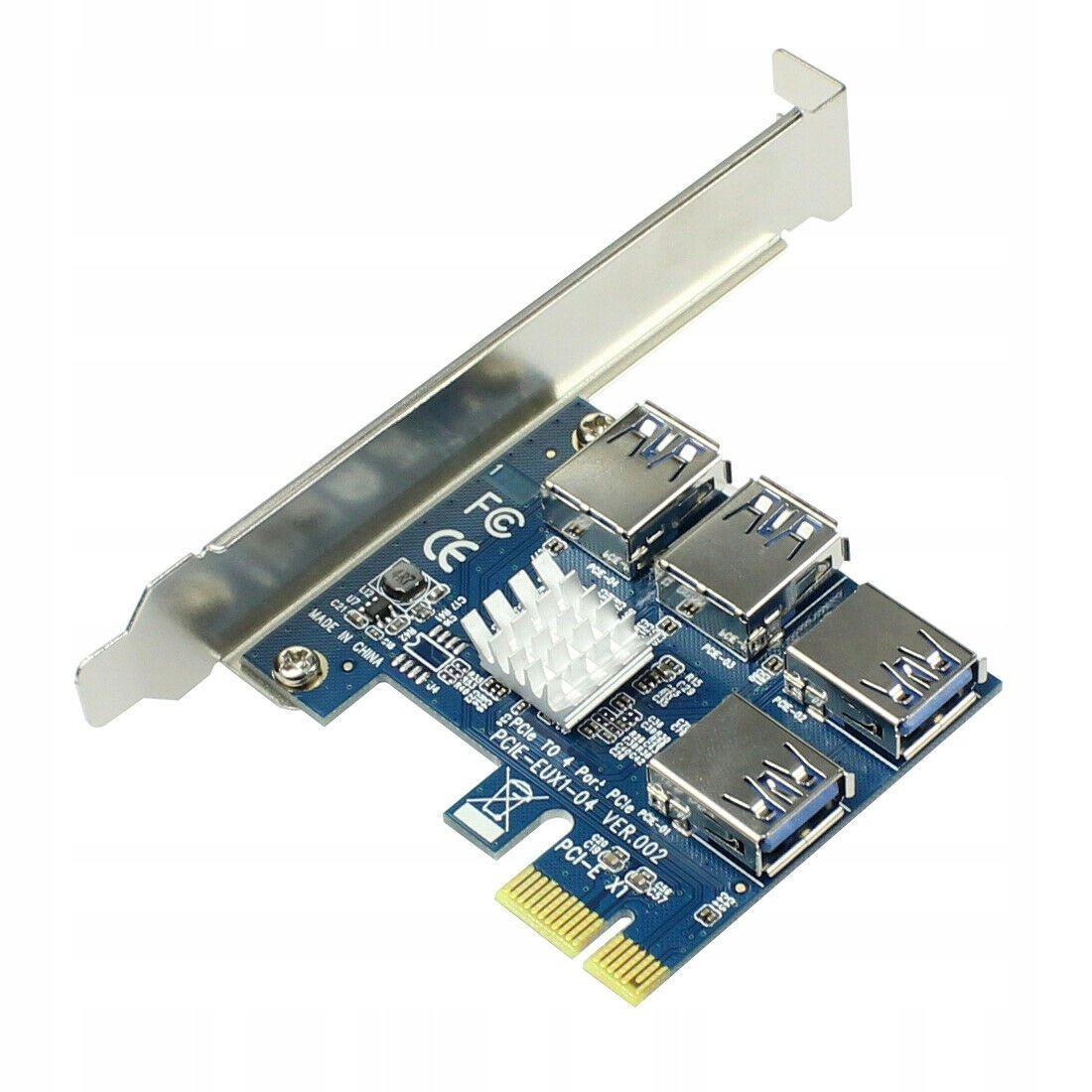 Adaptér Riser Pci-e 1x na 4x Usb 3.0 pro bagru