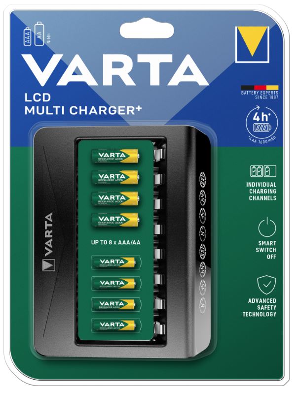 Nabíječka Varta LCD Multi Charger+ 8 Aa, Aaa