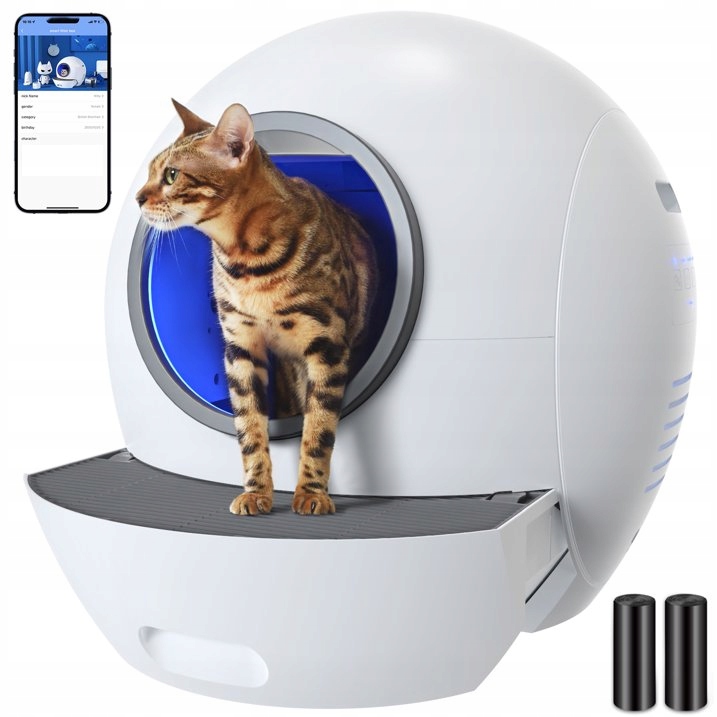 Automatický samočisticí pro kočky s ovládáním App Els Pet