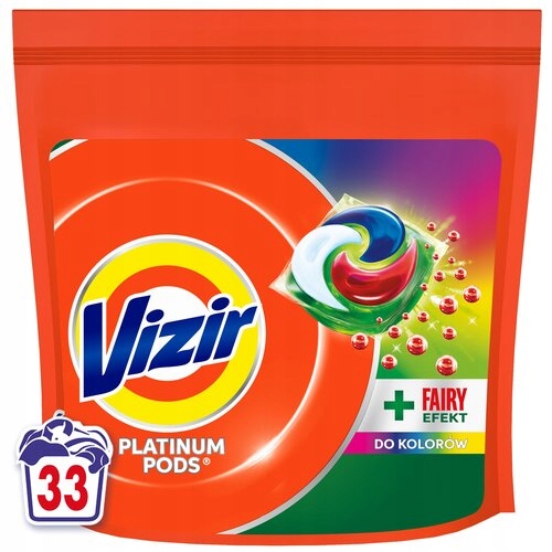 Vizir Platinum Pods Color Fairy Effect Kapsle na praní prádla, 33 praní