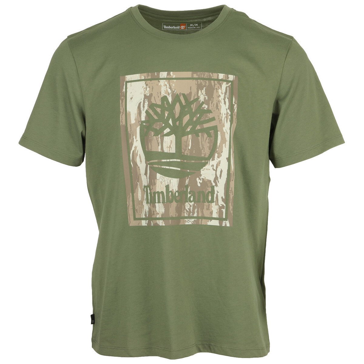 Timberland  Camo Short Sleeve Tee  Zelená