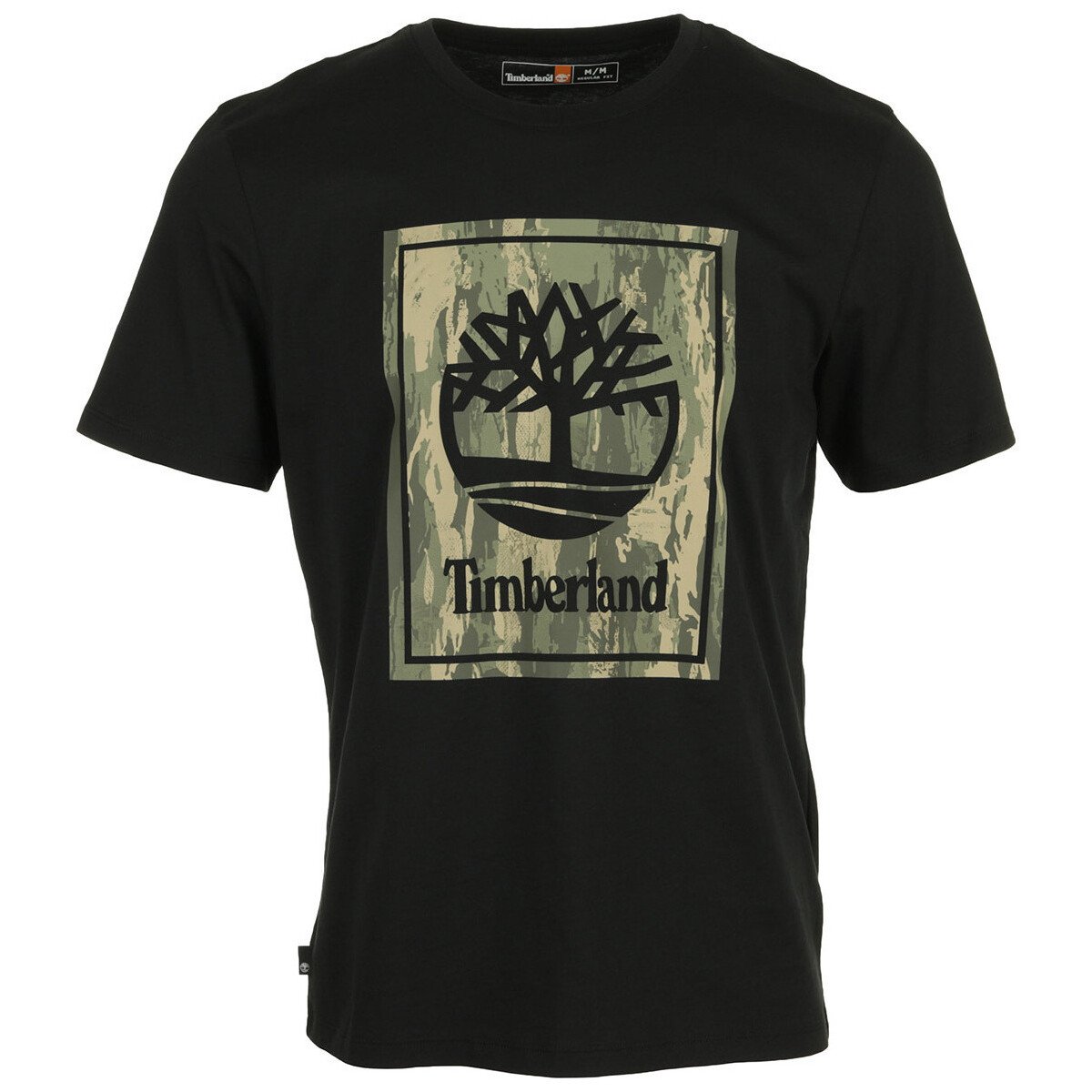 Timberland  Camo Short Sleeve Tee  Černá