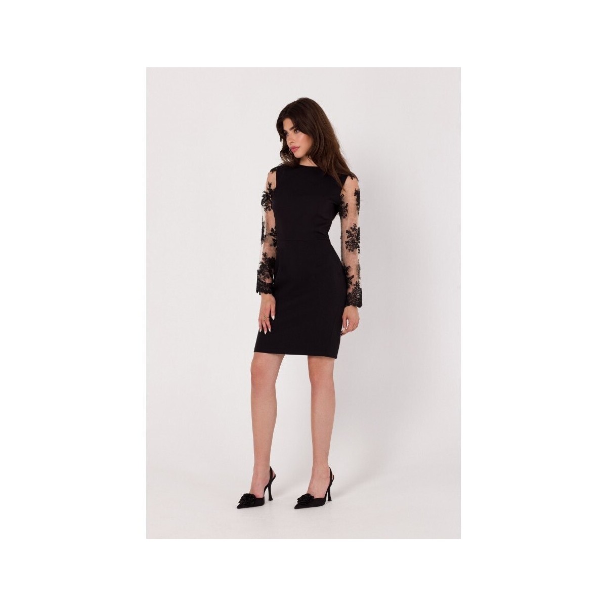 Makover  Dámské mini šaty Maren K182 černá  Černá