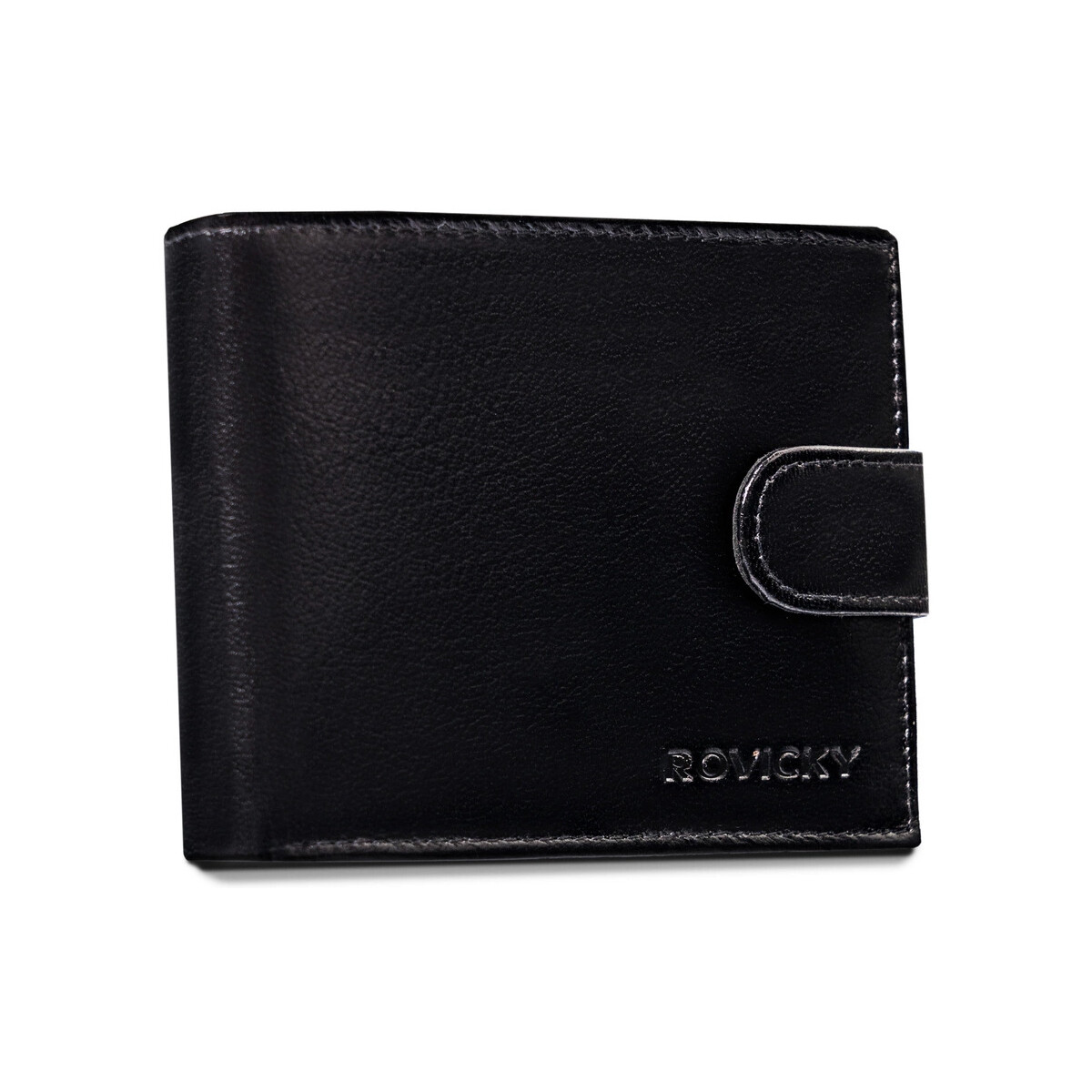 Rovicky  Pánská kožená peněženka Gitsuna černá  Černá