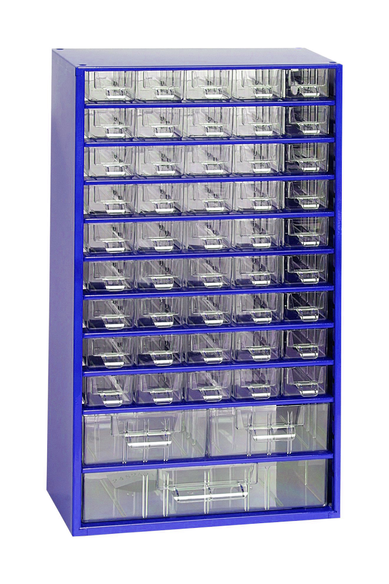 Box na nářadí MAXI – 45xA, 2xB, 1xC, modrá barva - Mars 6744M - BAZAROVÝ produkt