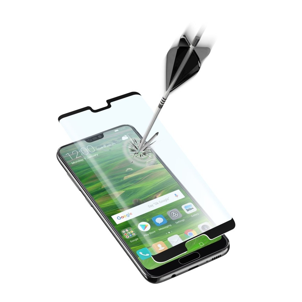 Tvrzené sklo CellularLine CAPSULE pro Huawei P20, black