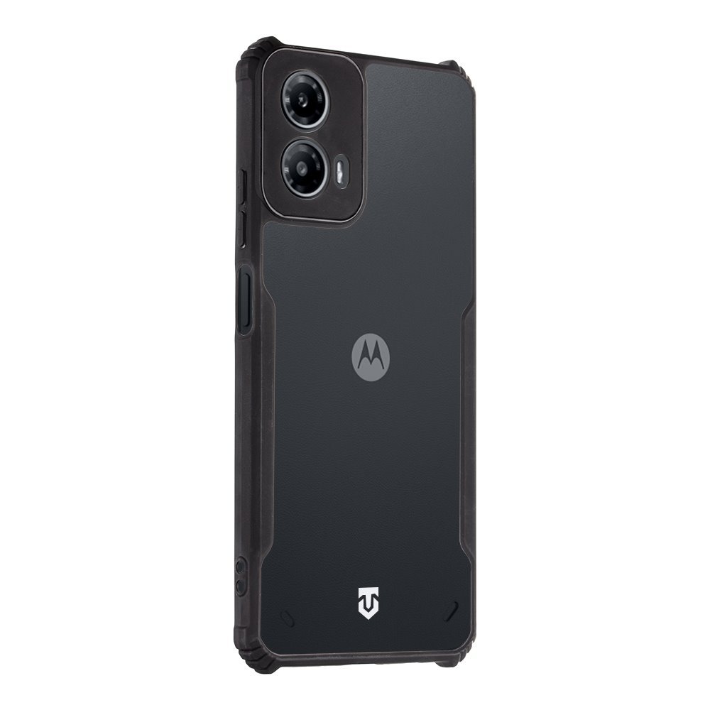 Zadní kryt Tactical Quantum Stealth pro Motorola Moto G34, transparentní černá