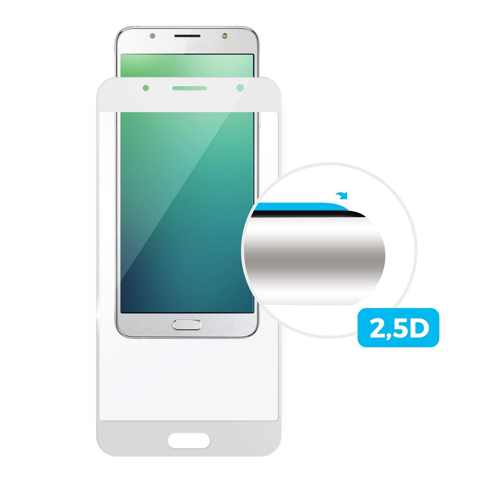Tvrzené sklo FIXED Full-Cover pro Huawei Y5 Prime (2018), white