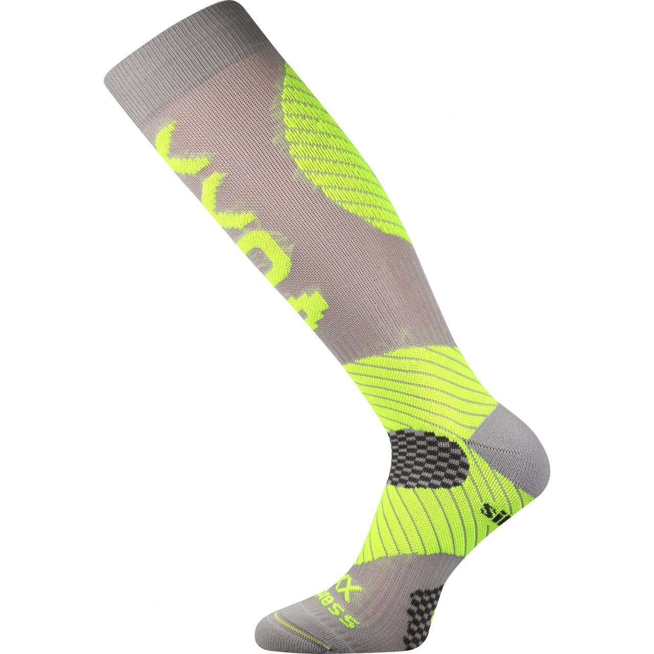 Podkolenky kompresní Voxx Protect - světle šedé-žluté, 35-38