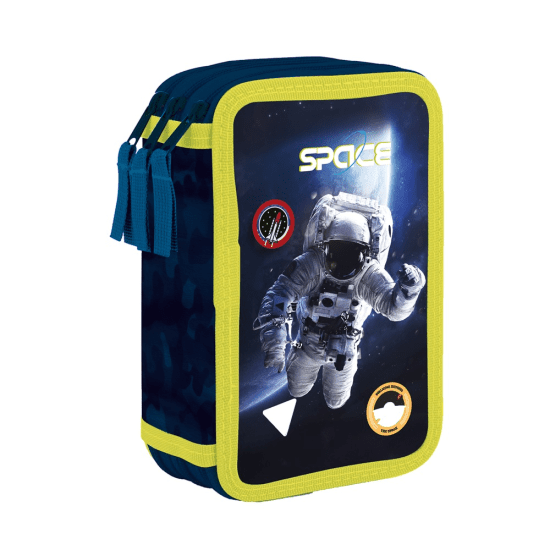 Oxybag Třípatrový školní penál - prázdný - Space - 9-53724