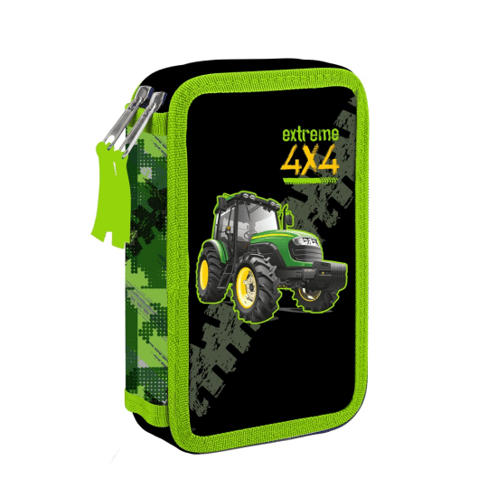 Oxybag Dvoupatrový školní penál - prázdný - Traktor - 9-82524