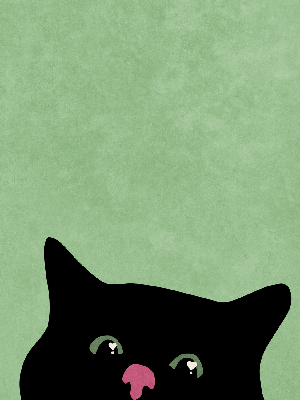 Raissa Oltmanns Ilustrace Curious cat, Raissa Oltmanns, (30 x 40 cm)