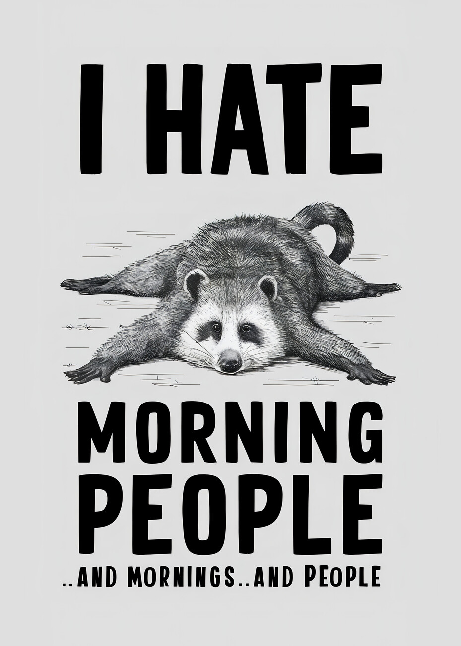 Andreas Magnusson Ilustrace I Hate Morning People, Andreas Magnusson, (30 x 40 cm)