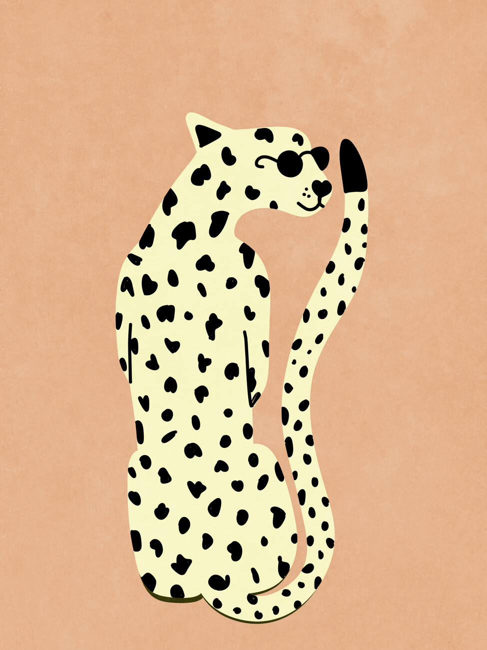 Raissa Oltmanns Ilustrace Cool Cheetah, Raissa Oltmanns, (30 x 40 cm)
