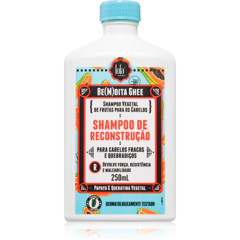 Lola Cosmetics BE(M)DITA GHEE SHAMPOO RECONSTRUÇÃO regenerační šampon pro slabé vlasy 250 ml