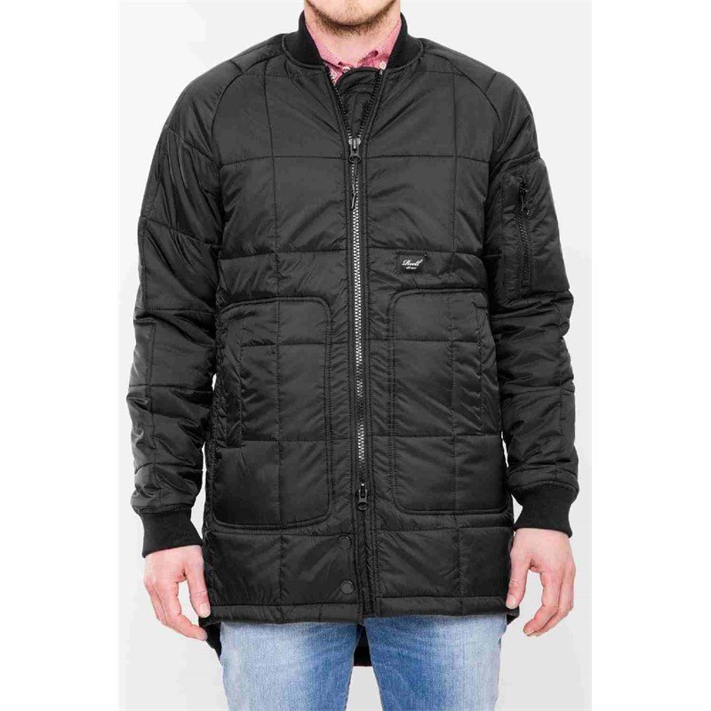 kabát REELL - Flight Coat Black Black (Black ) velikost: M