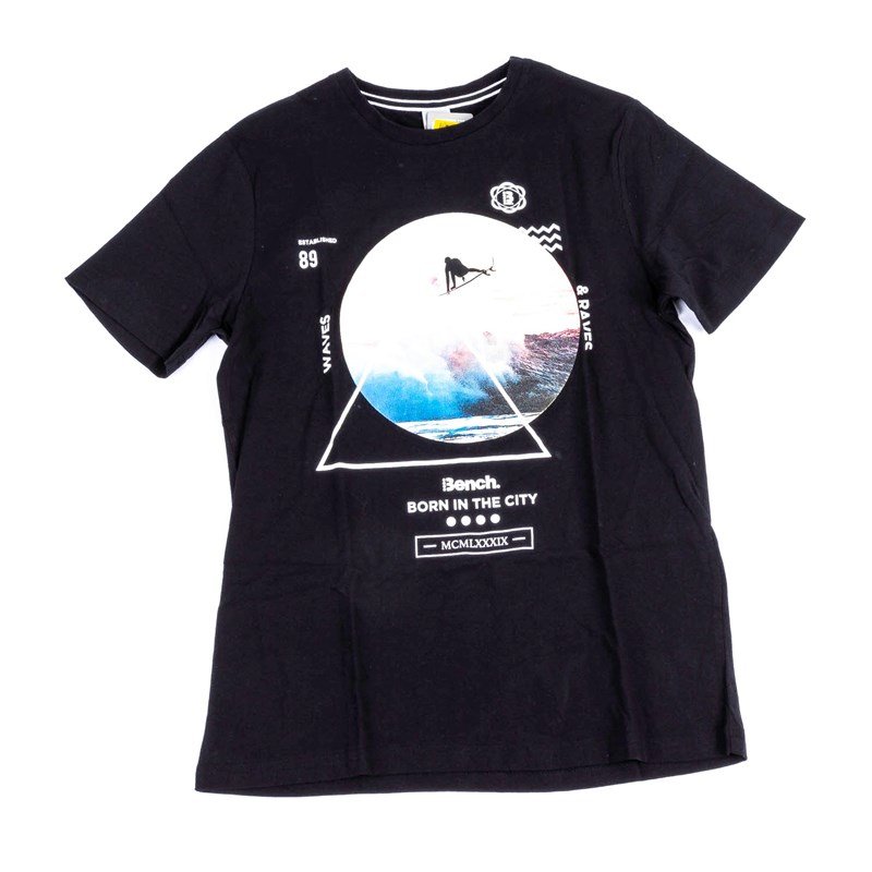 triko BENCH - Beach Photo Graphic Tee Black Beauty (BK11179) velikost: XL