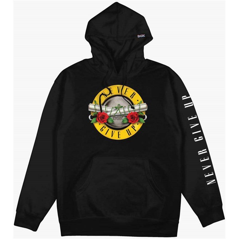 mikina DGK - Never Hooded Fleece Black (BLACK) velikost: M