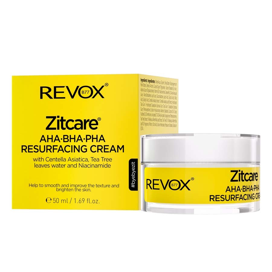 Revox Zitcare AHA BHA PHA Resurfacing Cream Krém Na Obličej 50 ml