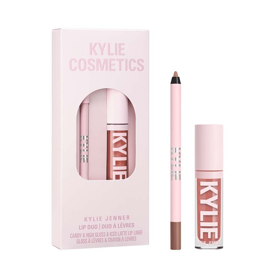 Kylie Cosmetics Gloss And Liner Duo Holiday Gift Set Lip - Iced Latte High Candy K Make-up 1 kus