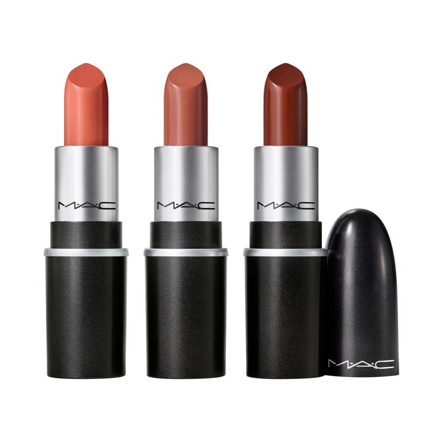 MAC Lustrelite Mini Lipstick Trio Neutral Set Na Rty 1 kus