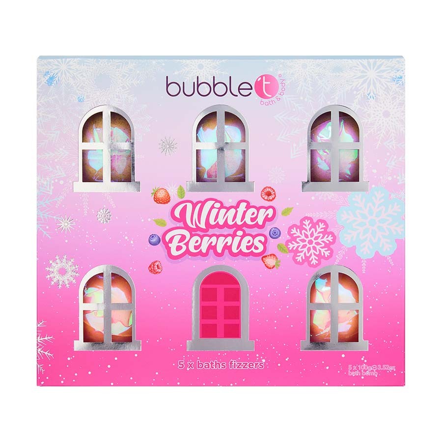 Bubble T Winter Berries Fizzer Pěnivá Kulička Do Koupele 1 kus