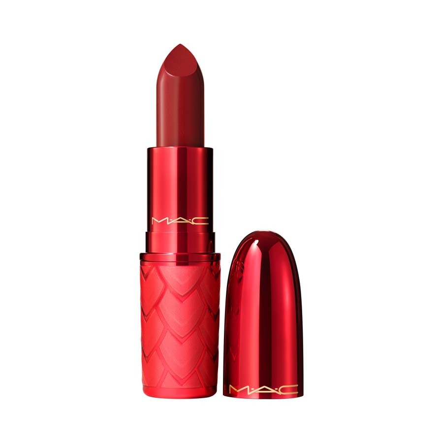 MAC Lustreglass Lipstick Powerfully Potent Rtěnka 3 g