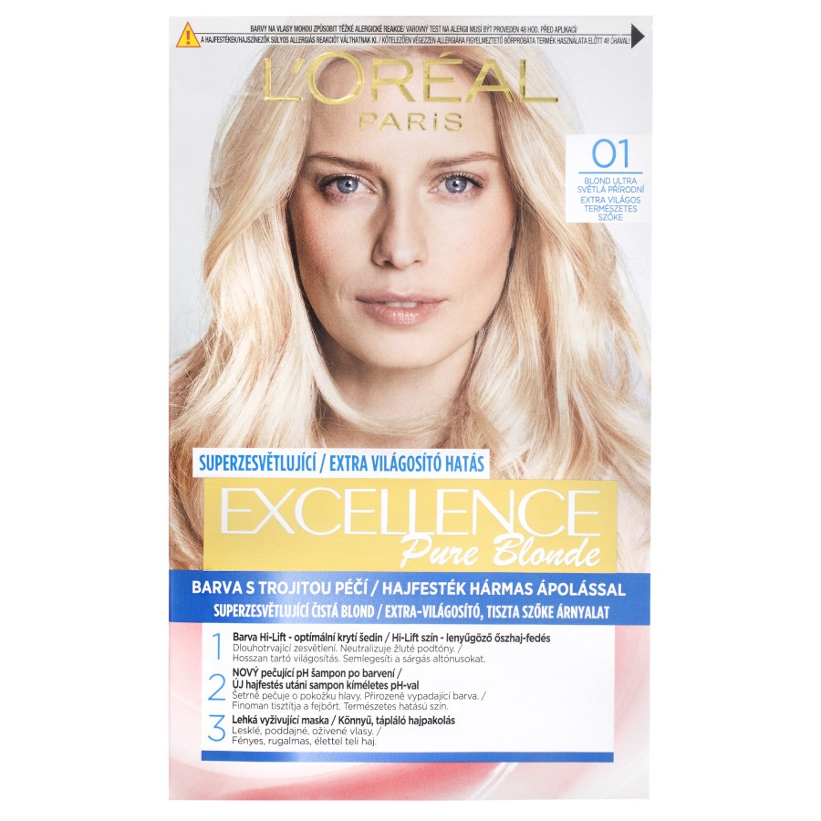 L'Oréal Paris Excellence Pure Blonde 01 - Blond Ultra Světlá Přírodní blond ultra světlá přírodní Balzám Na Vlasy 1 kus