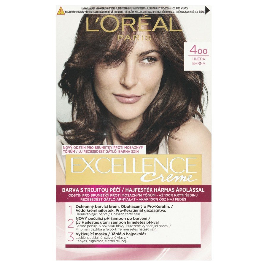 L'Oréal Paris Excellence Creme 400 Hn?dá 4 HNĚDÁ Balzám Na Vlasy 172 ml