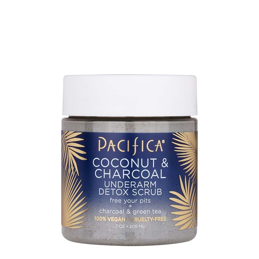 Pacifica Beauty Coconut & Charcoal Underarm Detox Scrub Tělový Peeling 205 ml