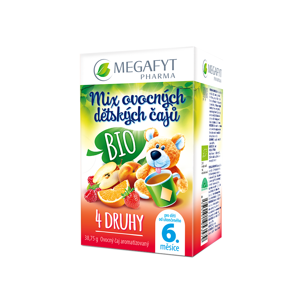 Megafyt Mix Ovocných Dětských čajů Bio 4x5 Sáčků