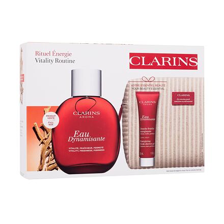 Clarins Eau Dynamisante : osvěžující tělová voda 100 ml + sprchový gel 30 ml + kosmetická taštička unisex