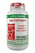 Giom S pes Multivitamín 180 tbl+25% zdarma