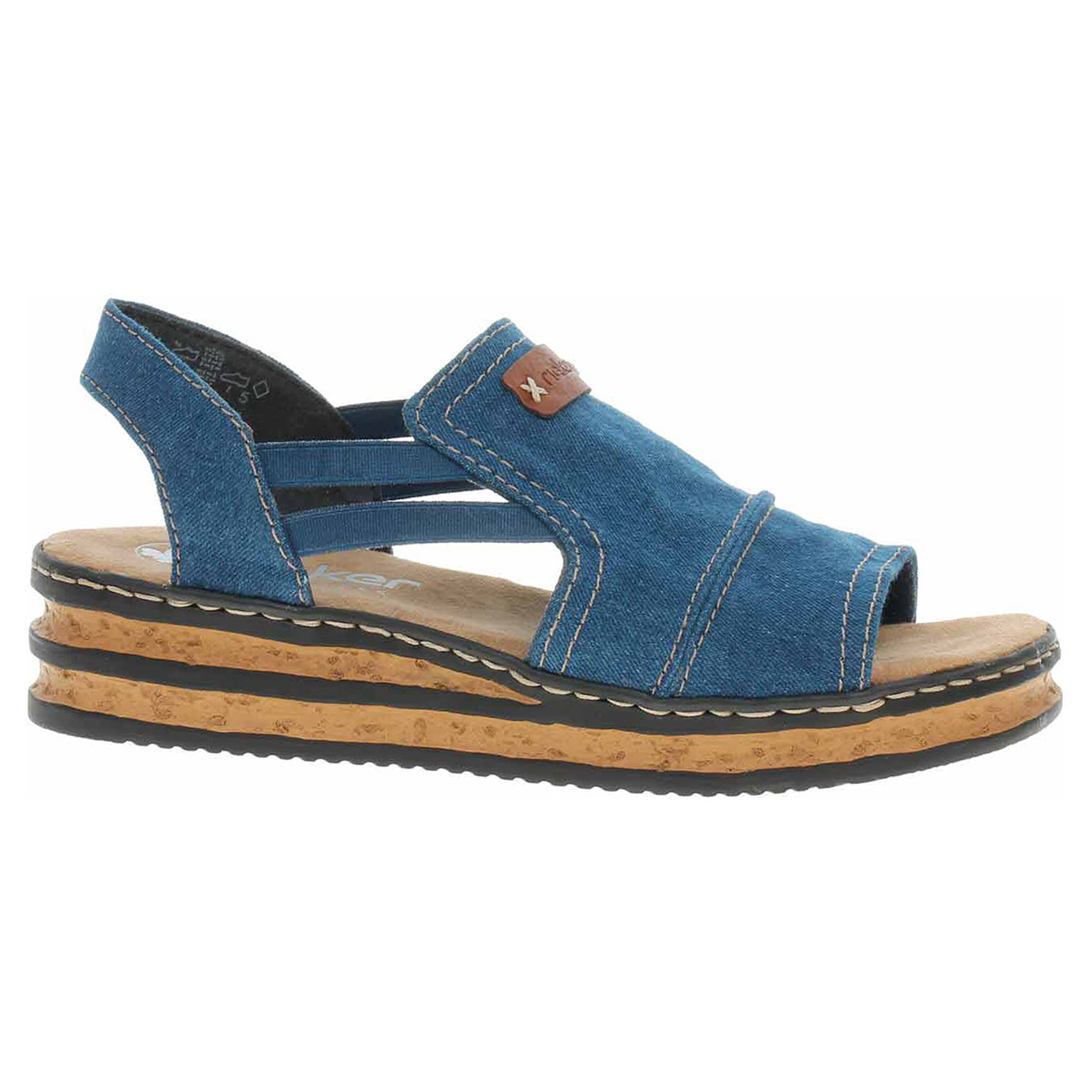 Ecco Dámské sandály Rieker 62982-12 blau 23801914