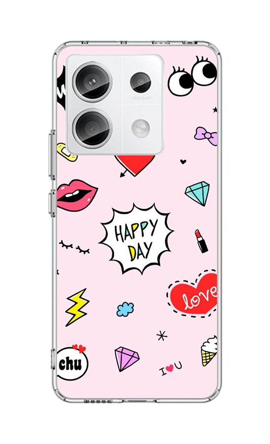 Kryt TopQ Image Xiaomi Redmi Note 13 Pro 5G Image pevný Happy Day 122514