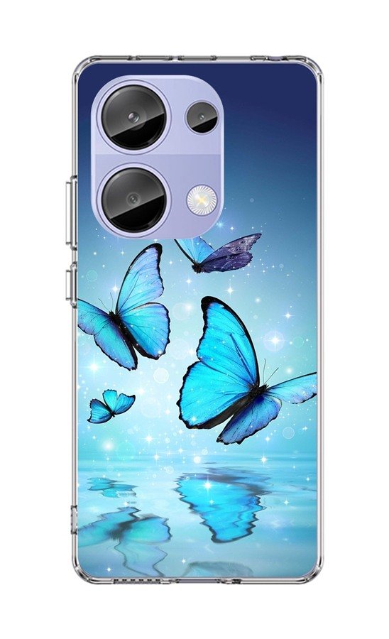 Kryt TopQ Image Xiaomi Redmi Note 13 Pro Image pevný Modří motýlci 122413